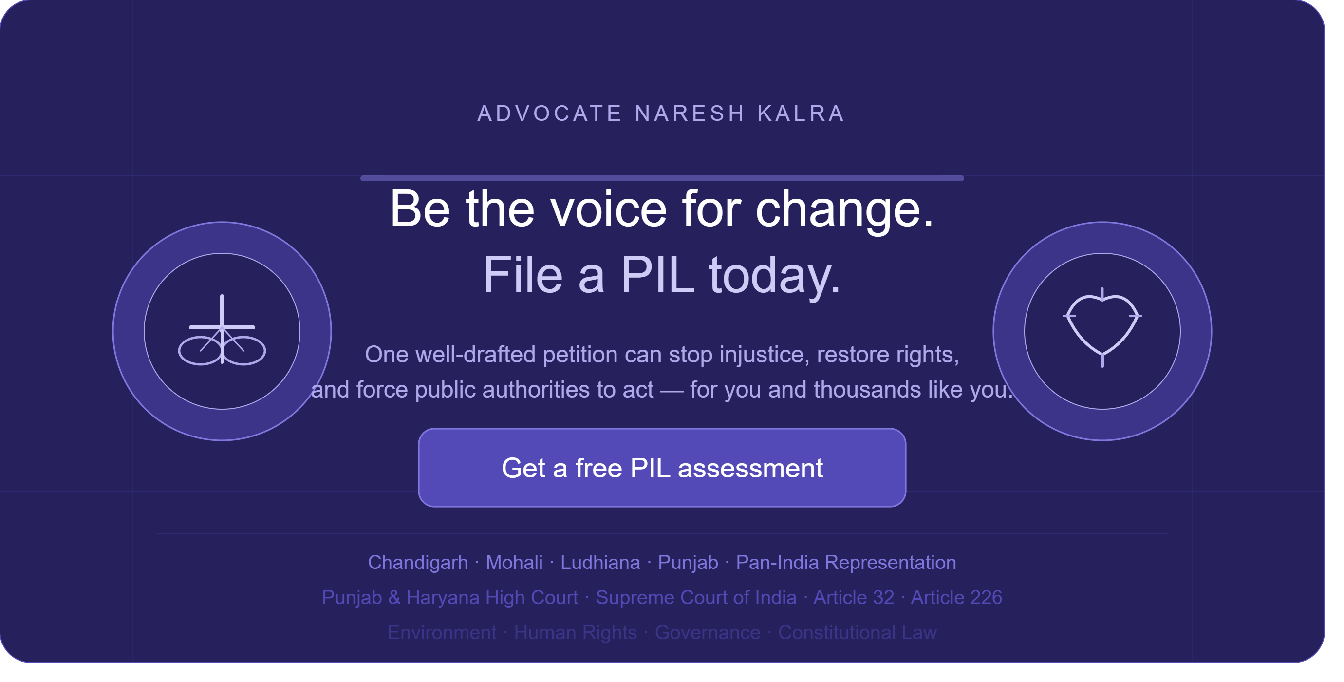 Public Interest Litigation Services India — Advocate Naresh Kalra Chandigarh Punjab