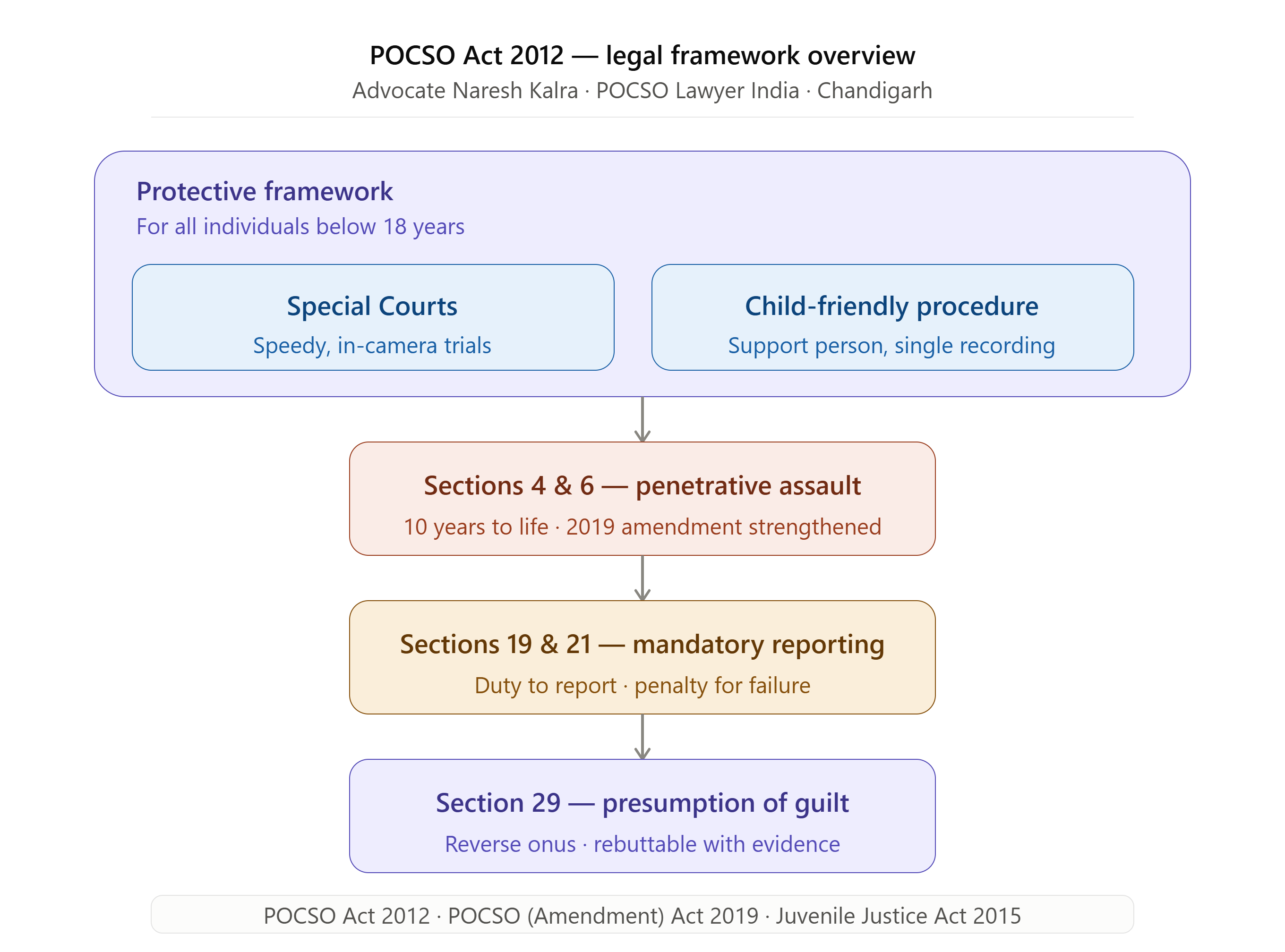 POCSO Lawyer India case process from complaint to Special Court trial — Advocate Naresh Kalra Chandigarh Punjab